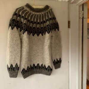 Hand-knit Icelandic sweater